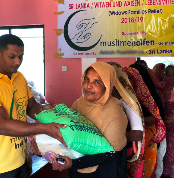 Sri Lanka – Lebensmittelhilfe für Witwen und Waisen 2018
