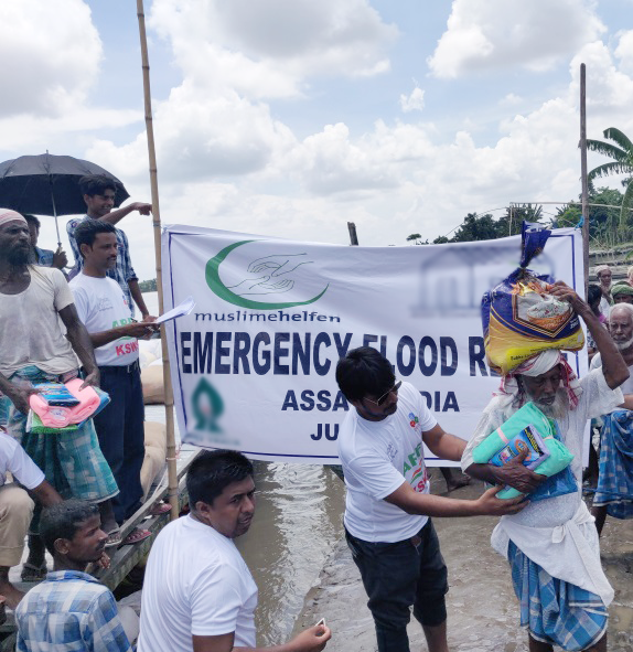 Indien – Nothilfe nach Flut in Assam 2019