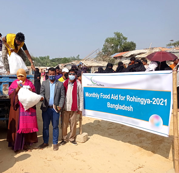 Bangladesch – Lebensmittel für Rohingyaflüchtlinge zweite Verteilung 2020