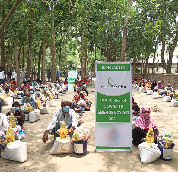 Bangladesch – Dritte Verteilung von Lebensmittel als Coronanothilfe 2021