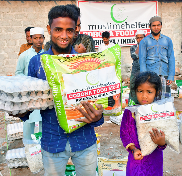 Indien – Coronanothilfe für Rohingyaflüchtlinge zweite Verteilung 2020