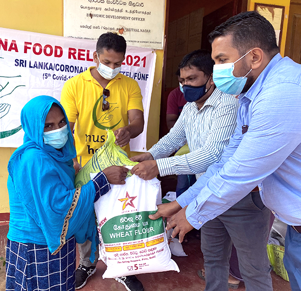 Sri Lanka – Fünfte Verteilung von Lebensmittel als Coronanothilfe