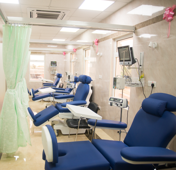 In der neuen Krebsstation der Tawfiq Klinik können 3000 Patienten im Jahr behandelt werden