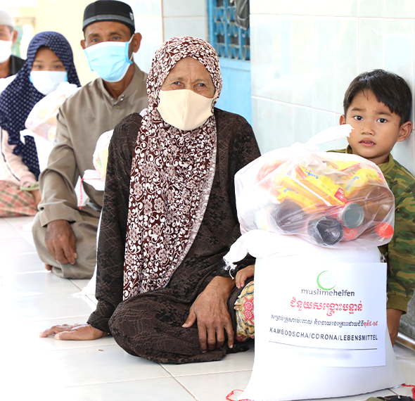 Kambodscha – Lebensmittelpakete als Coronanothilfe 2021