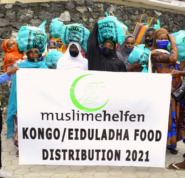Kongo – Lebensmittelverteilung zu Kurban in Goma 2021