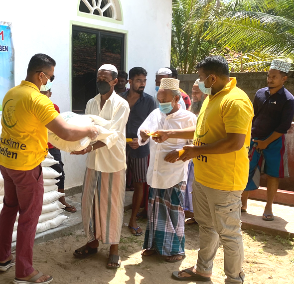 Sri Lanka – Siebte Verteilung von Lebensmittel als Coronanothilfe in 2021