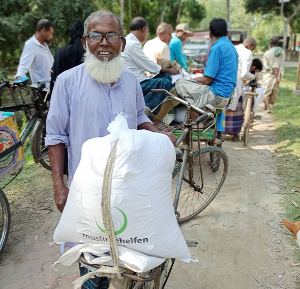 Bangladesch – Fünfte Verteilung von Lebensmitteln als Coronanothilfe in 2021